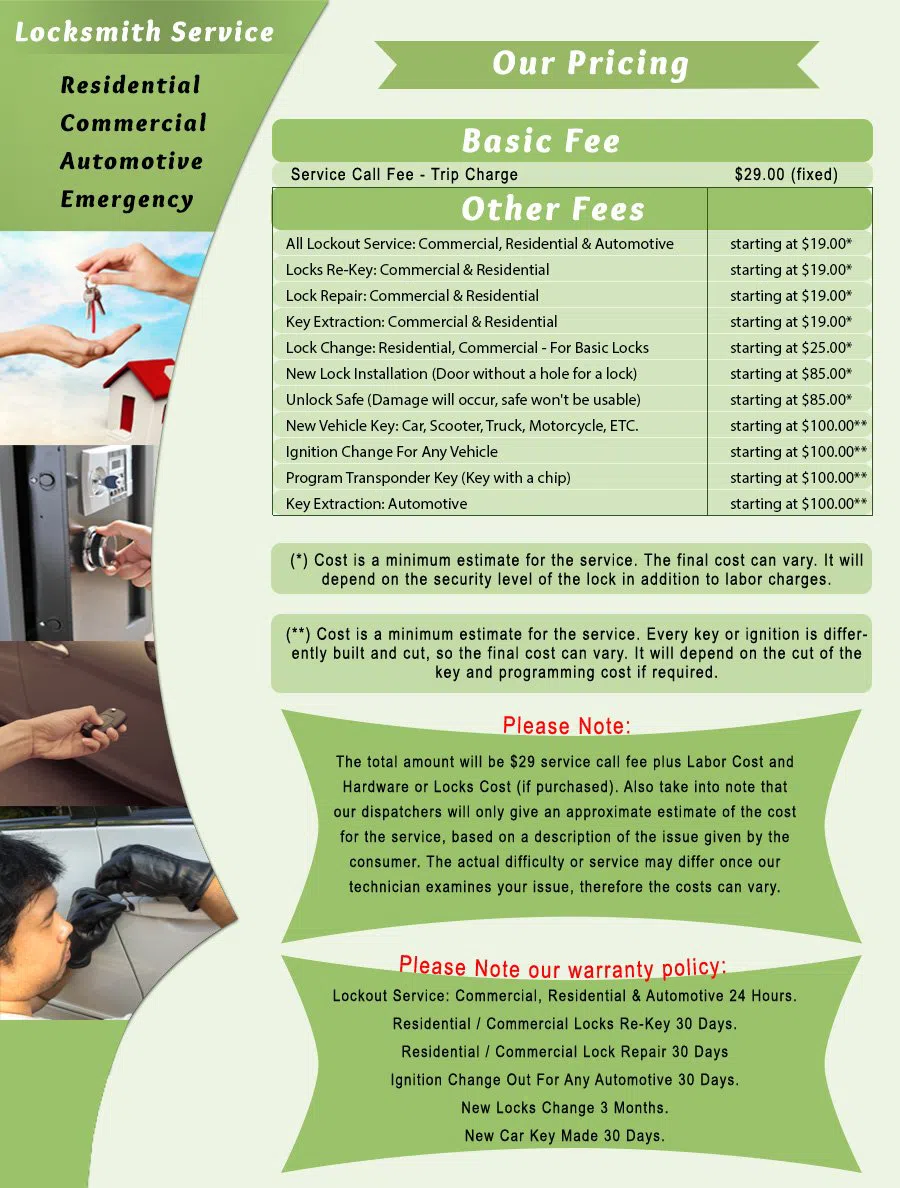 Garden Grove Locksmiths Garden Grove, CA 714-933-1032 - price-list-c-22